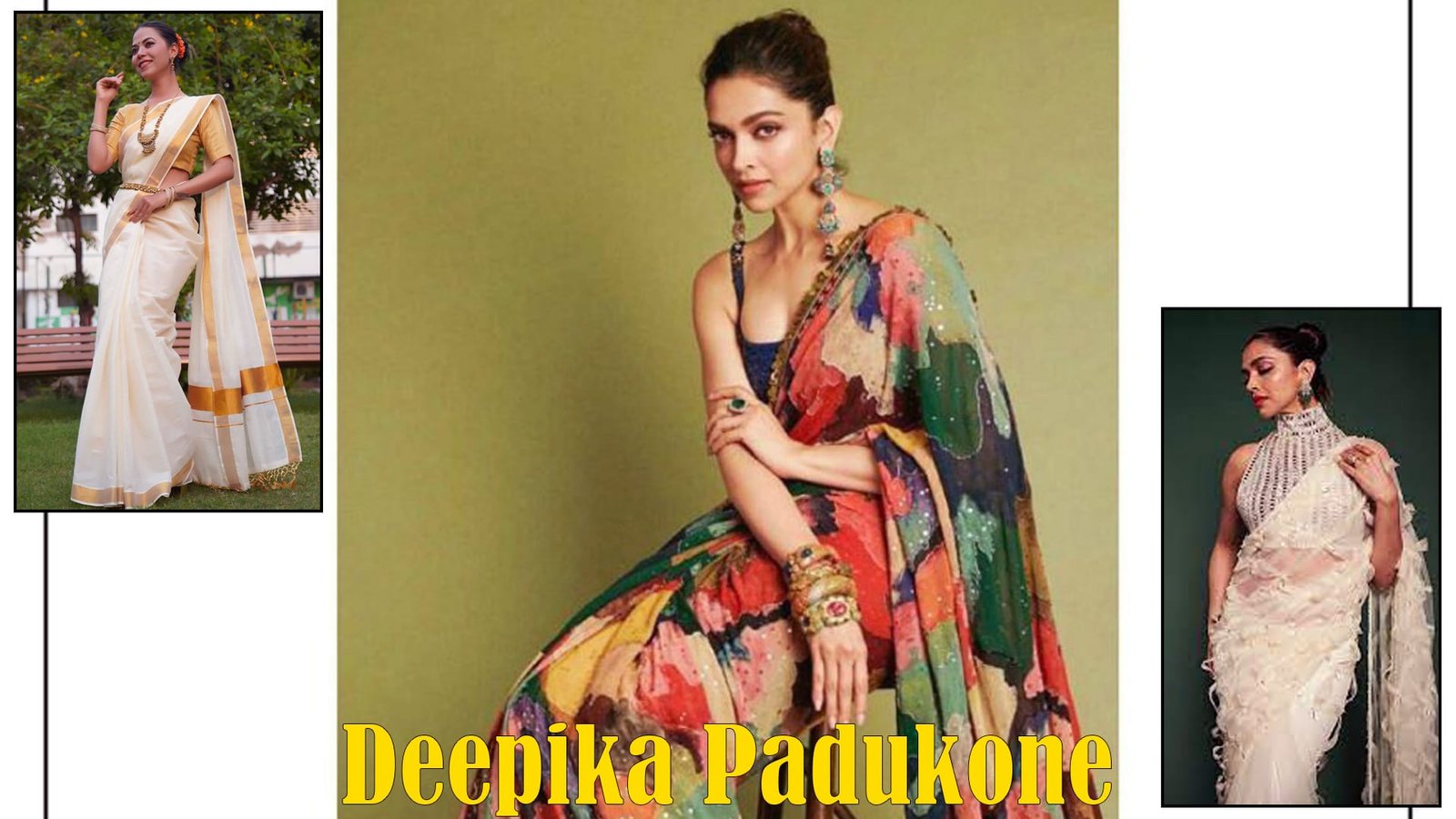 Deepika Padukone Saree