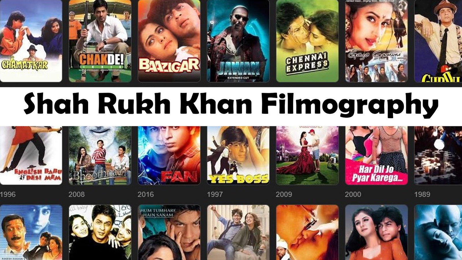 Shah Rukh Khan Filmography